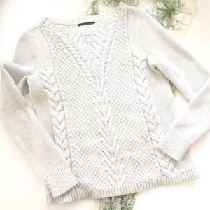 banana republic factory cable knit sweater